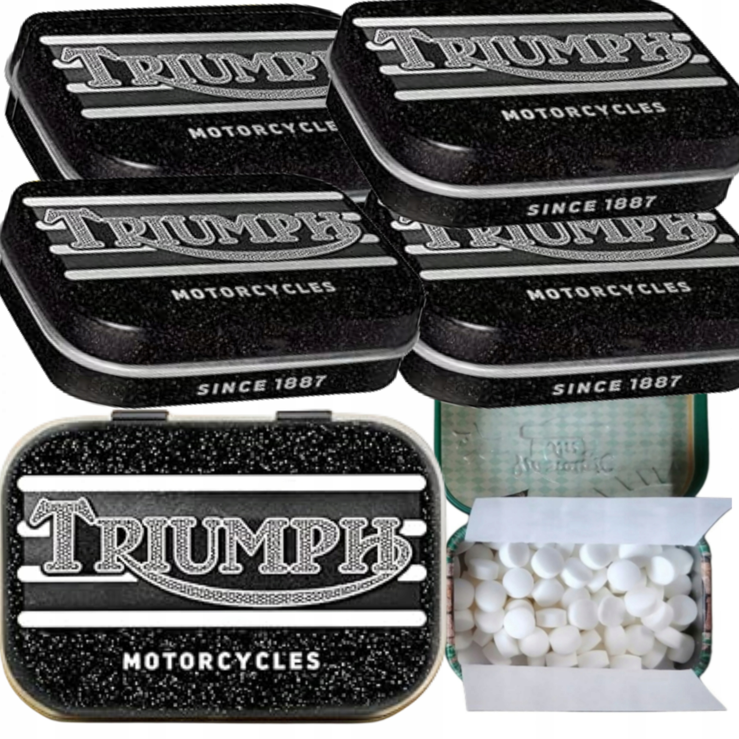 Levně Bonbóny Mátové 4 Balíčky Triumph Motorcycle Box 15g Nostalgic Art