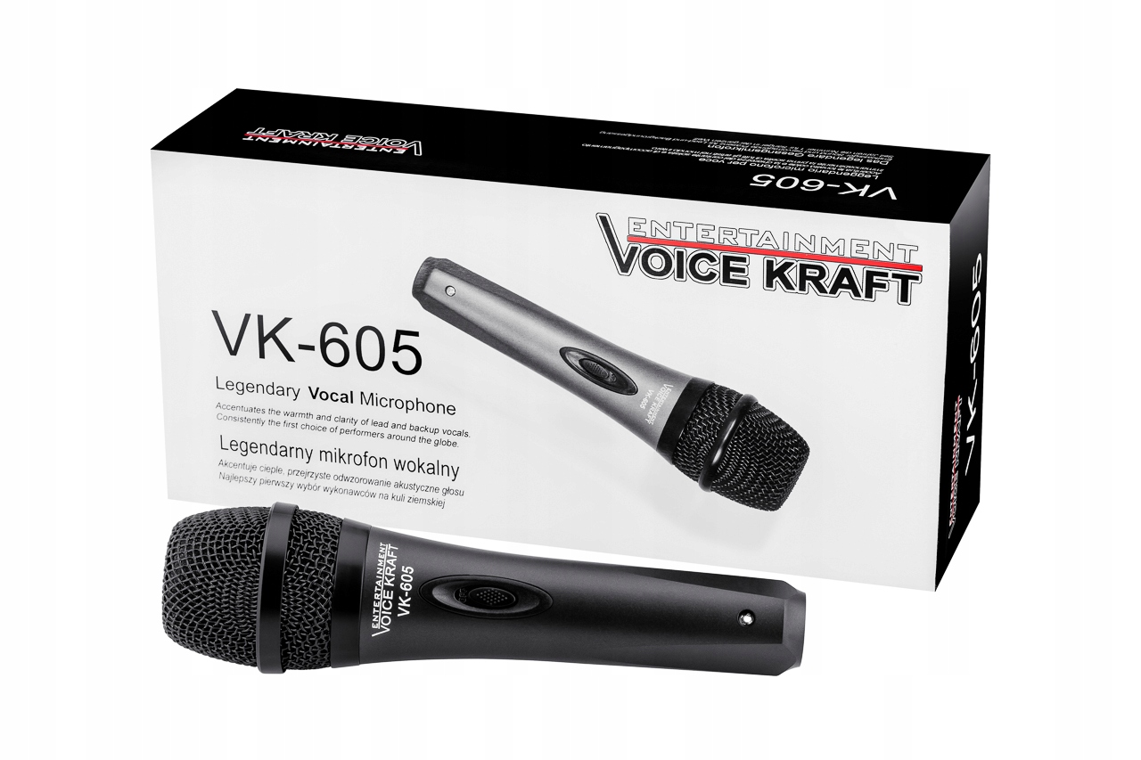 Mikrofon Dynamiczny Voice Kraft VK 605 + kabel Marka Voice Kraft