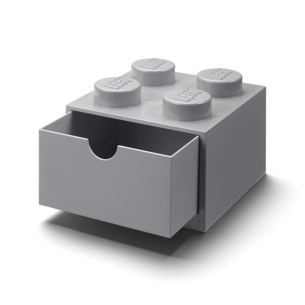 Lego Pojemnik Klocek Z Szufladą Czwórka J. Szary