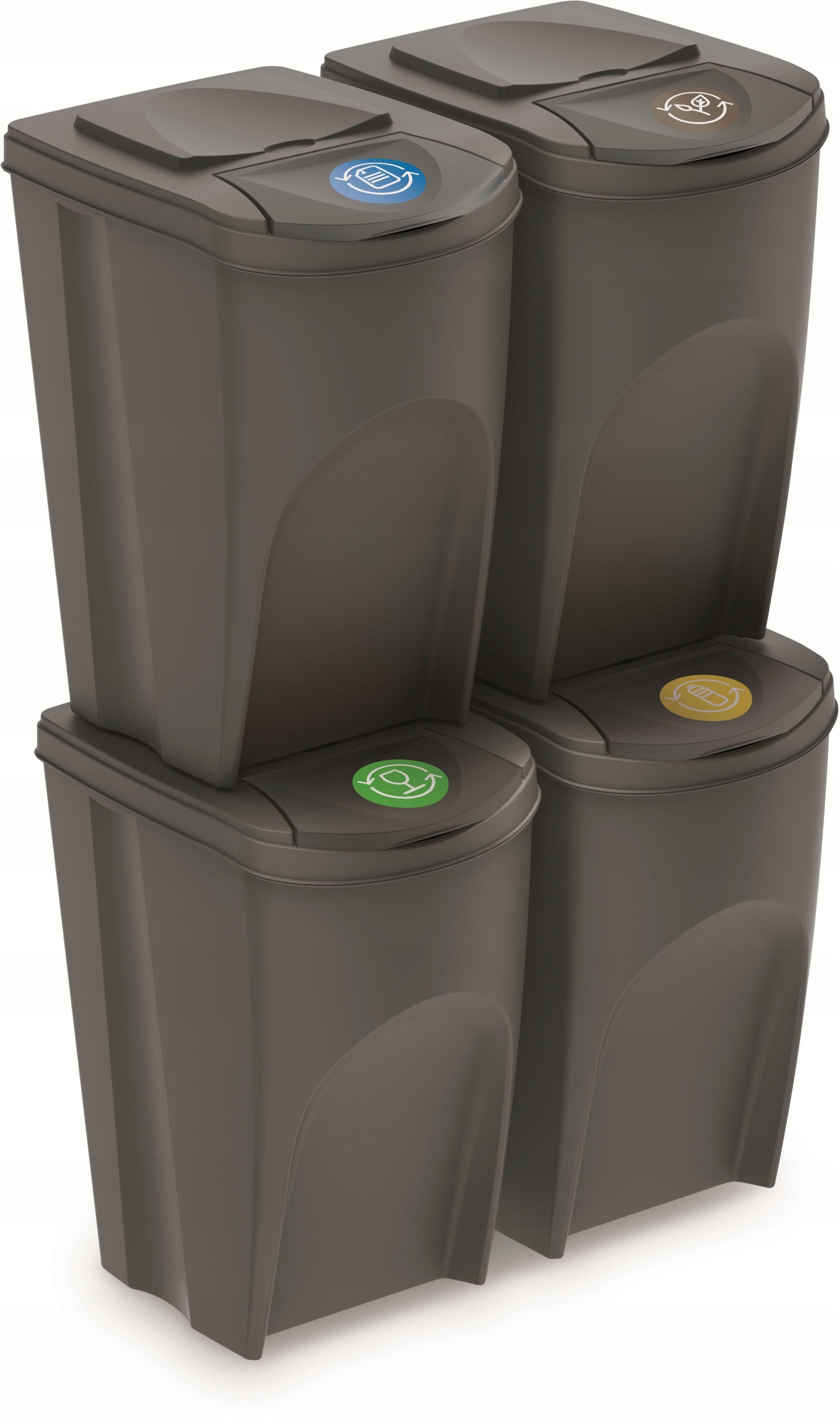 Levně koš na tříděný odpad 4x35l Ph Še