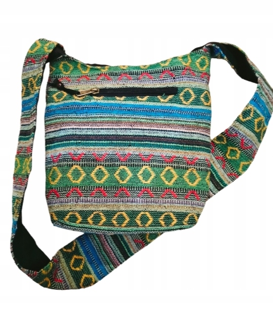 TOREBKA na ramię Indyjska paski 27x27X80