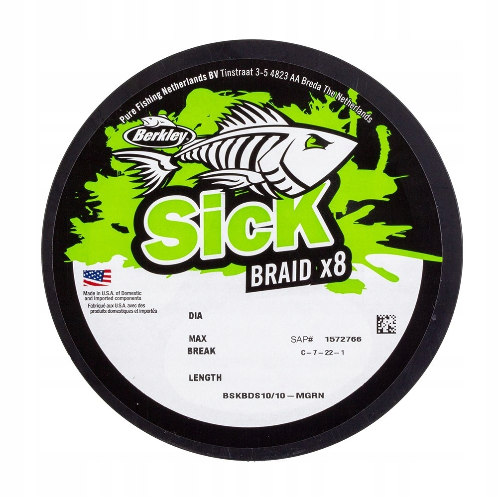 Berkley Plecionka Sick Braid x8 0.14mm 36lb 150m Black
