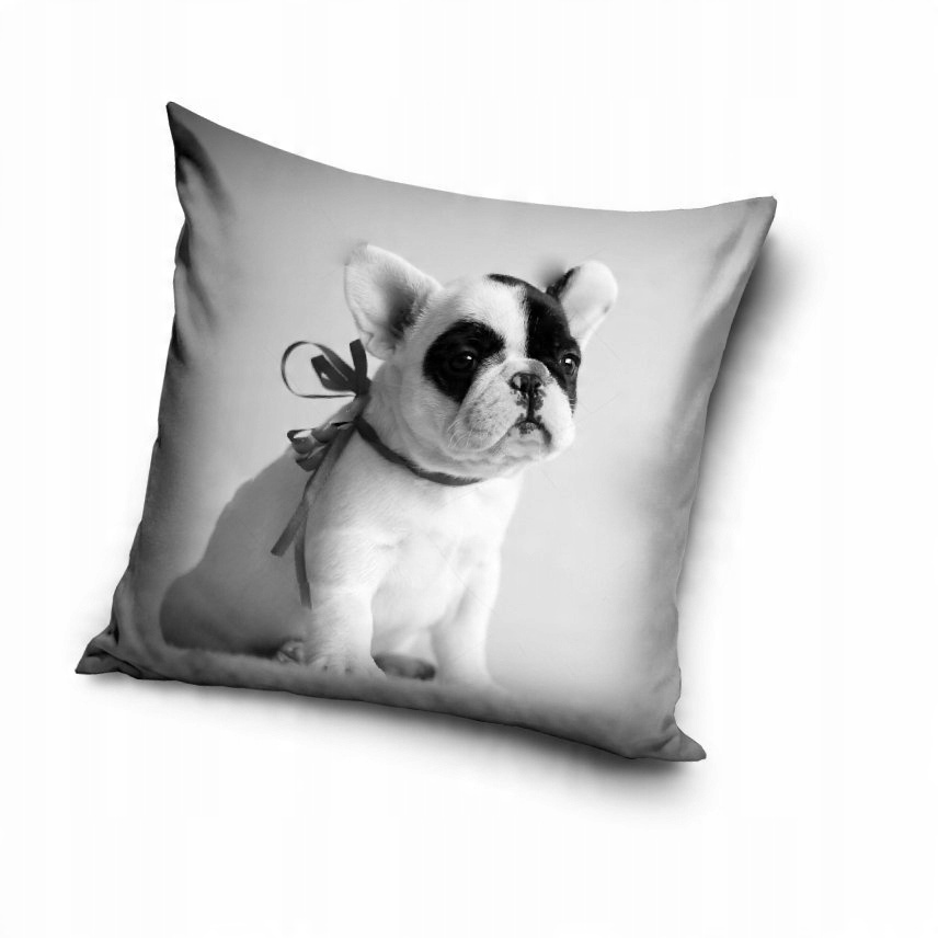 

Poszewka na poduszkę Buldog piesek 40 x 40 cm (pd