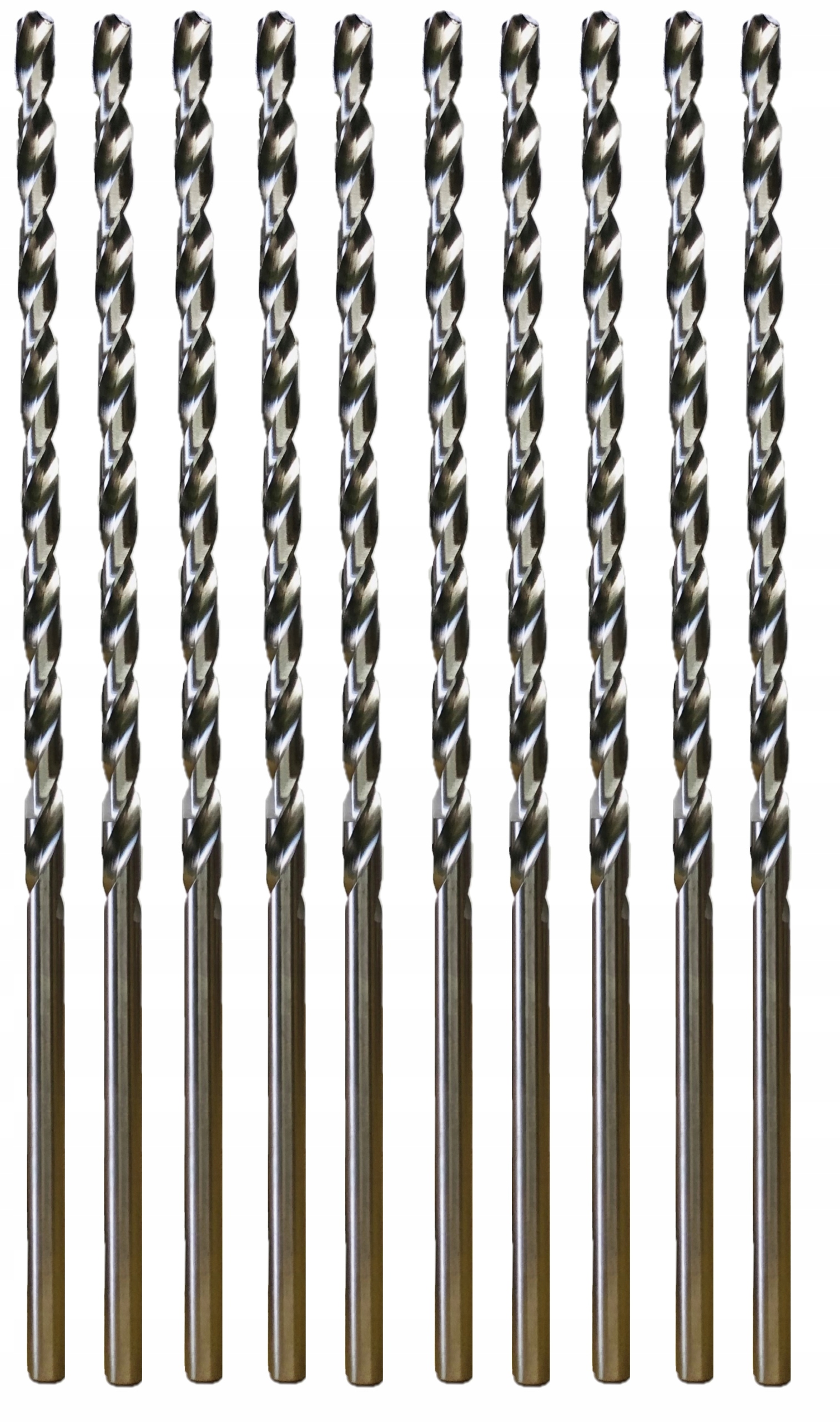 Richmann Wiertło do metalu extra długie przedłużane 5 mm L=245 mm 10 szt