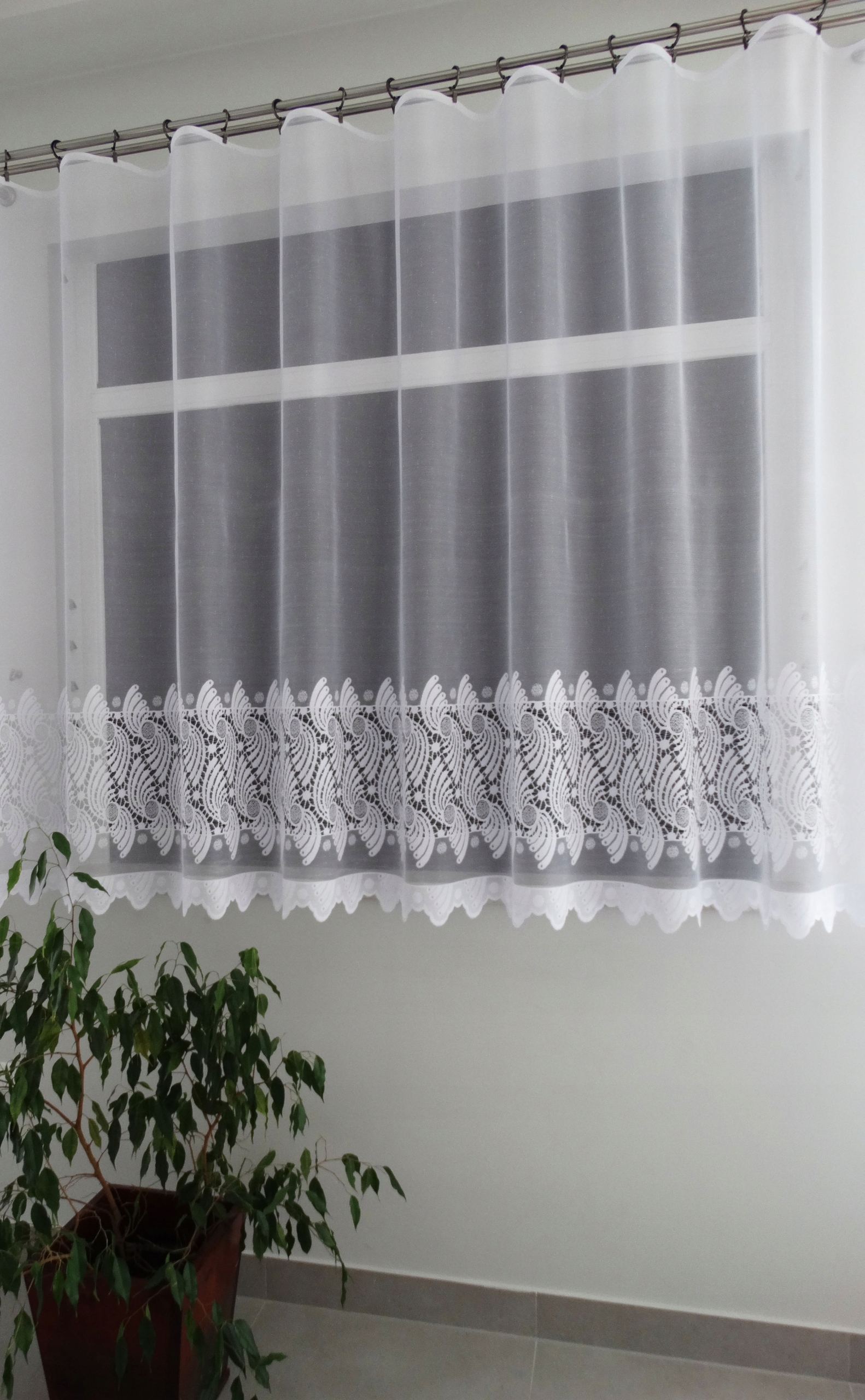 Mg Záclona 649/90 Bílá 500X160 hotová Bt