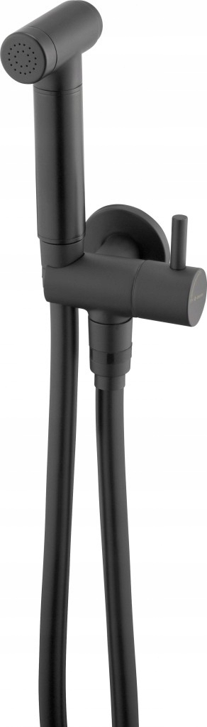 Bidetta čierna sada s pevným držiakom, s uhlovým konektorom držiak hlavy