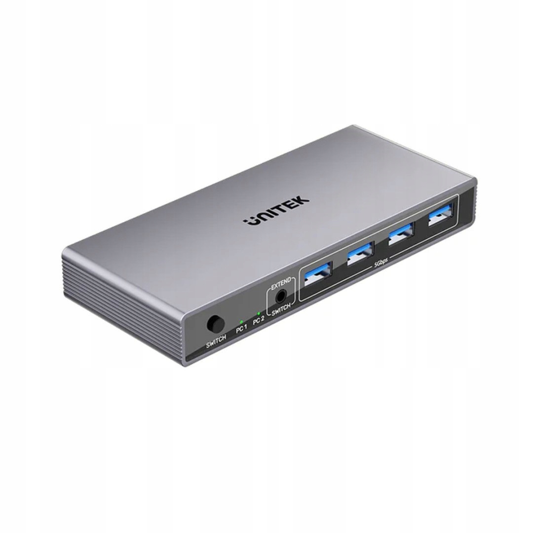 Unitek Przełącznik Kvm 8K@60Hz Usb 3.0 5Gbps Dp