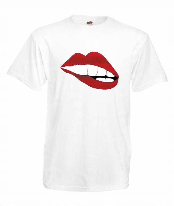 

M Koszulka Męska Usta Buzia Twarz Lips Wzór