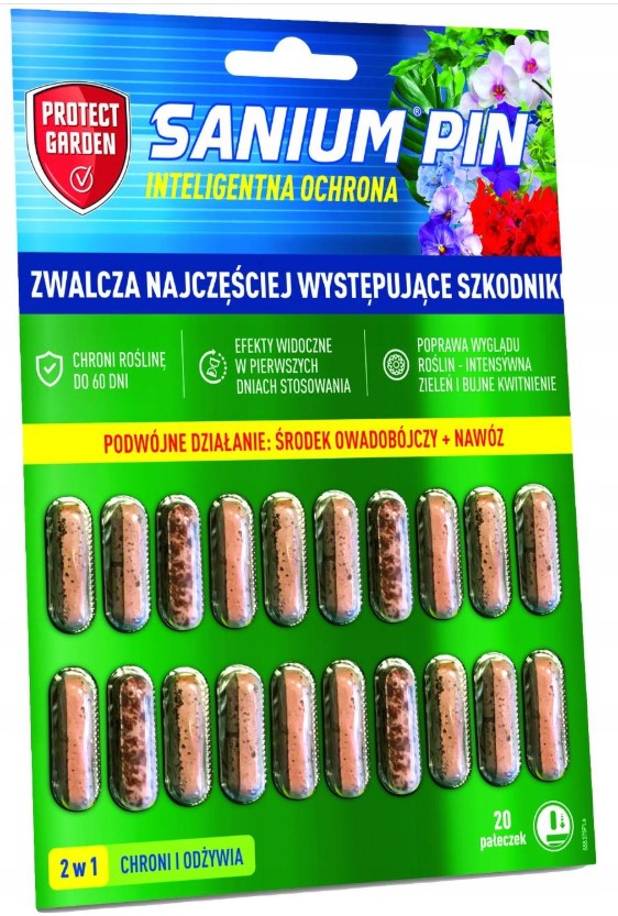 SBM PAŁECZKI SANIUM PIN NA SZKODNIKI 60 DNI OCHRONY