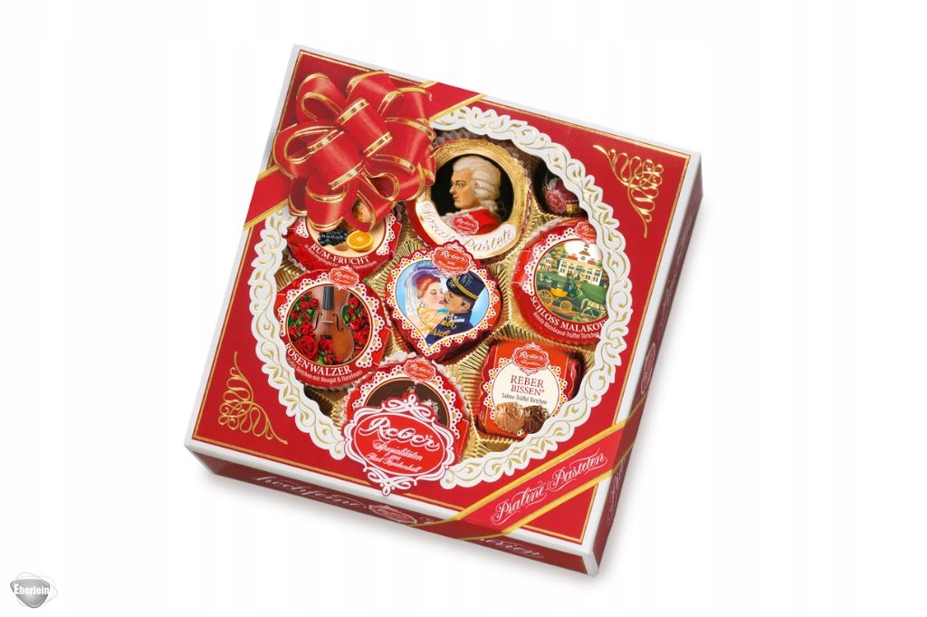 Reber Quadrat Ekskluzywna Bombonierka Kassette Patrizier 340g