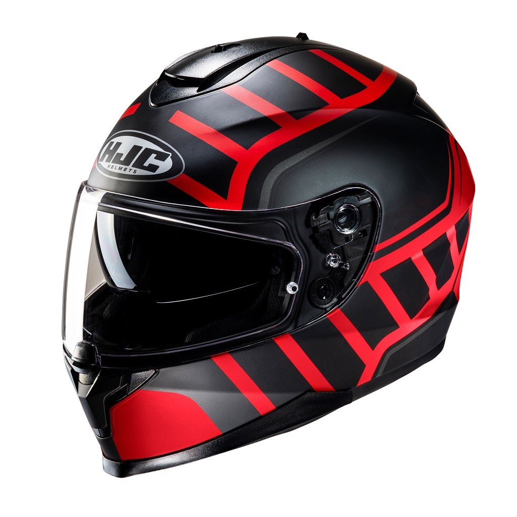 Helma Hjc C70N Holt Black/Red veľ.S