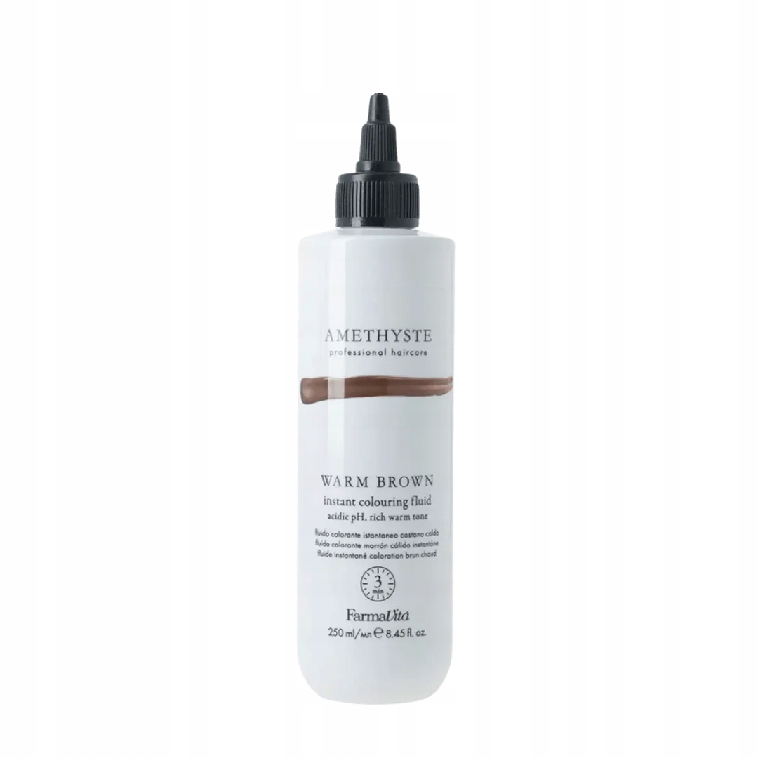 FarmaVita Amethyste Barvící fluid Warm Brown 250 ml