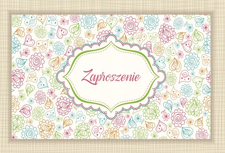

Zaproszenia na imprezę uroczystość lux 10szt ZT18