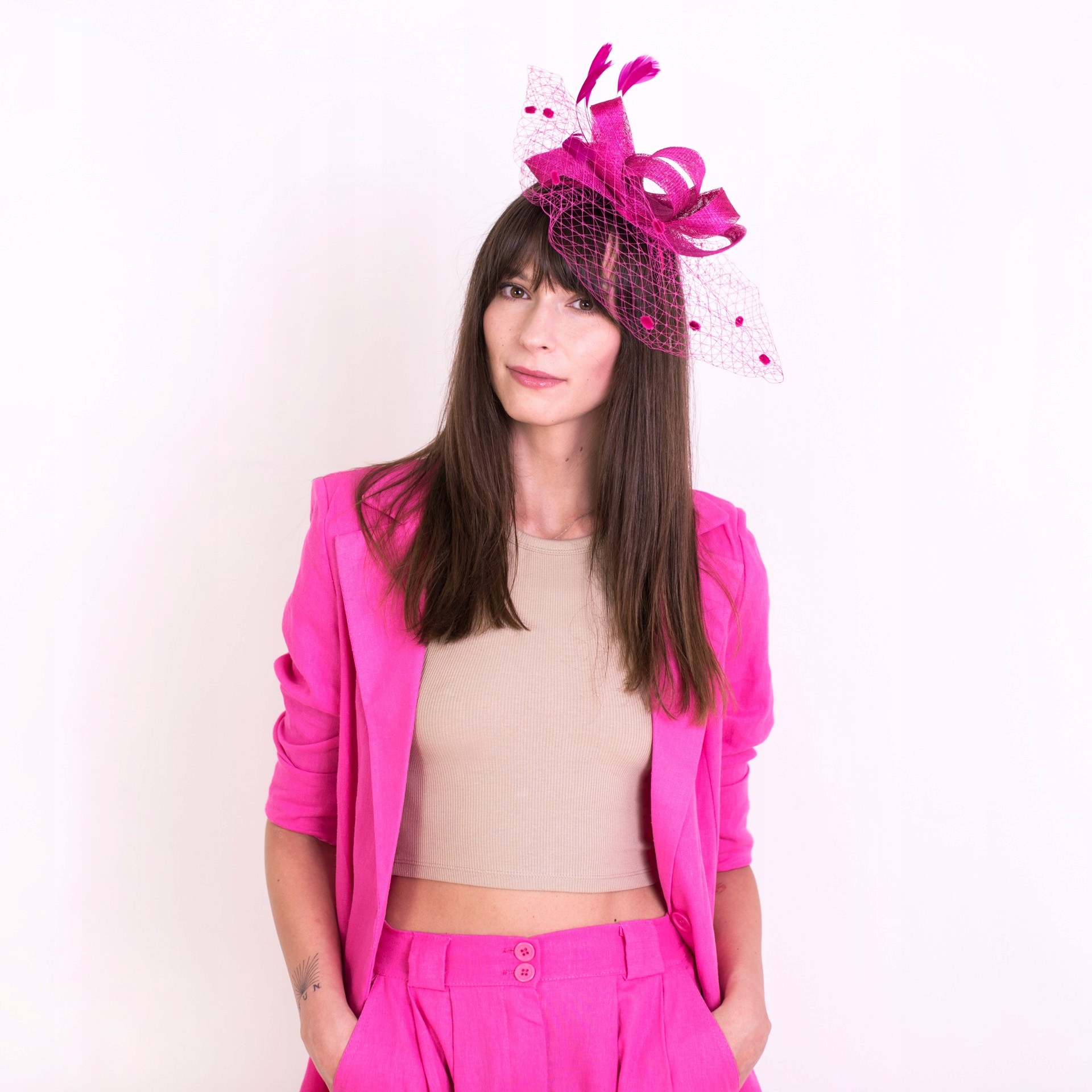 Fascynator Linda - fuksja Rodzaj stroik