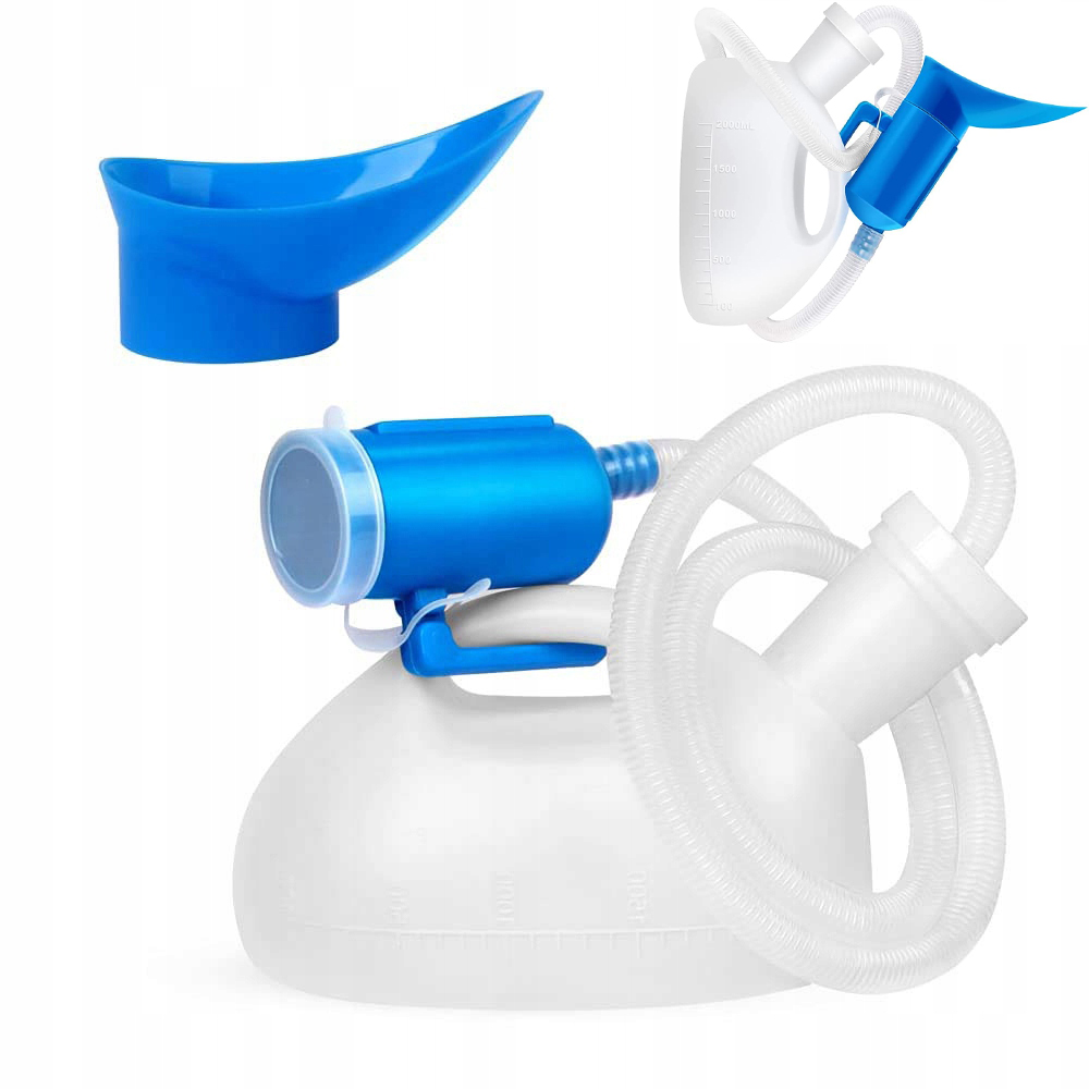 Pisuar Unisex Długość Rury 160 CM 2000 ML Biały Butelka Moczu 2000ML