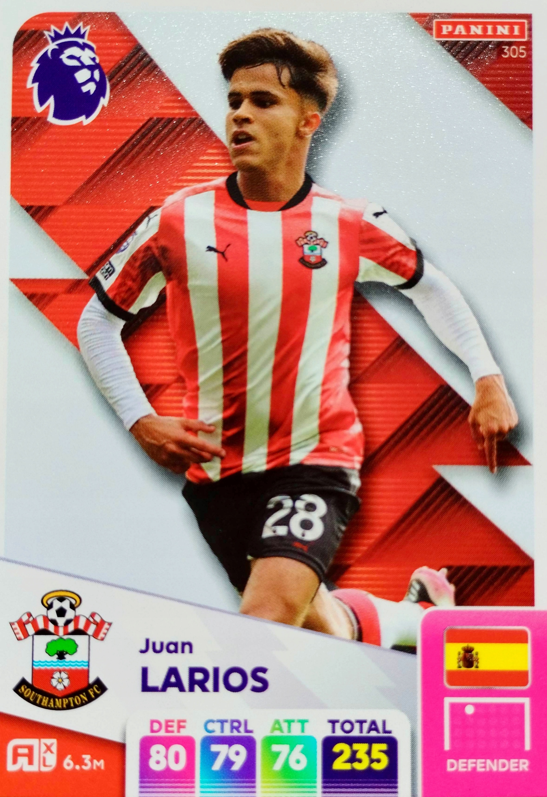 Premier League 2025 Base 305 Juan Larios Southampton Fc