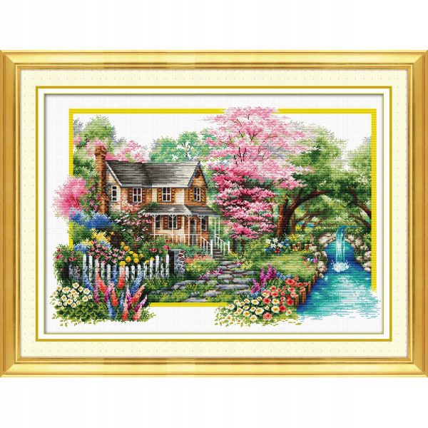 Křížková výšivka počítaná sada (kanva, mulina)