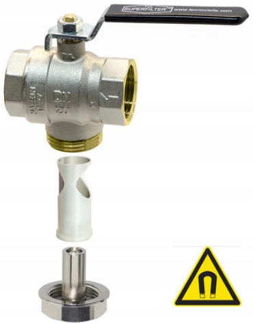 

Zawór z filtrem i magnesem neodymowym 3/4''