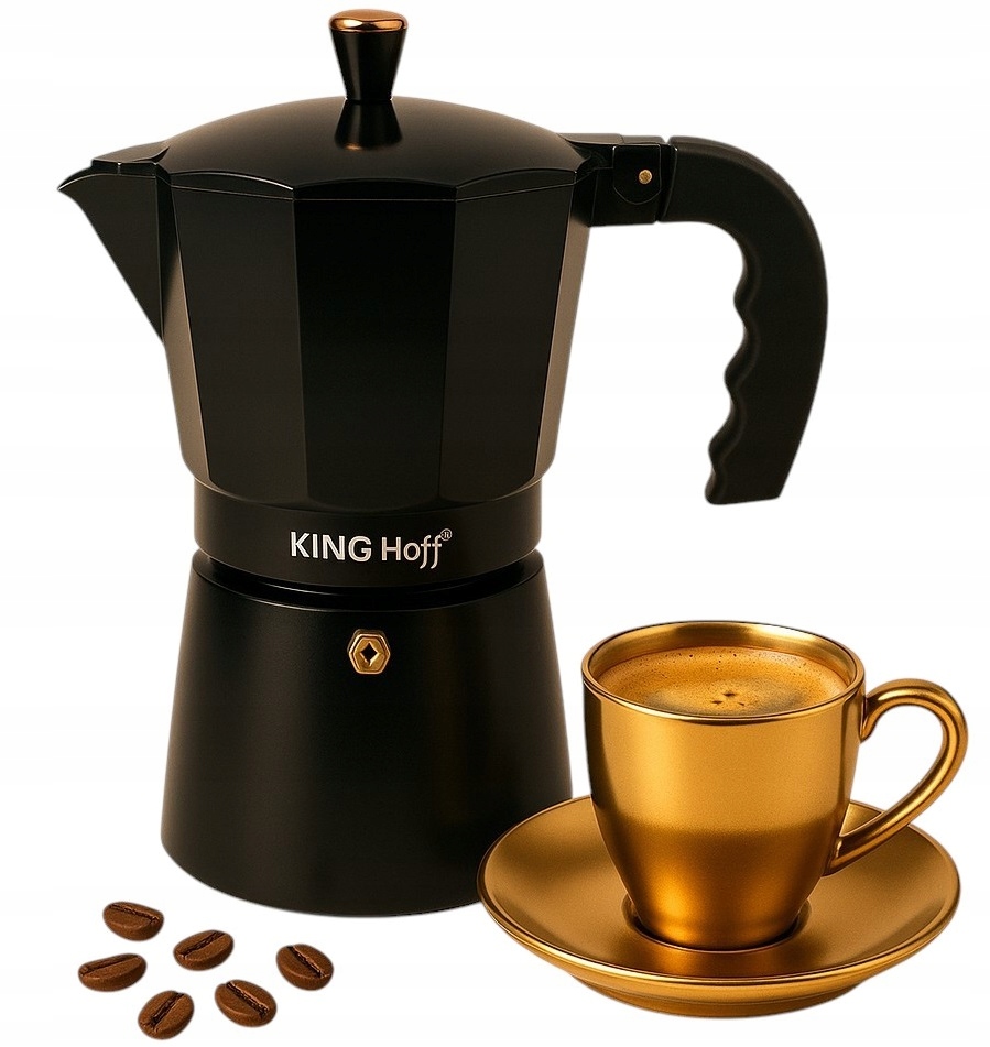 Kawiarka Zaparzacz KINGHoff KH1885 12 filiżanek Do indukcji Espresso 600 ml