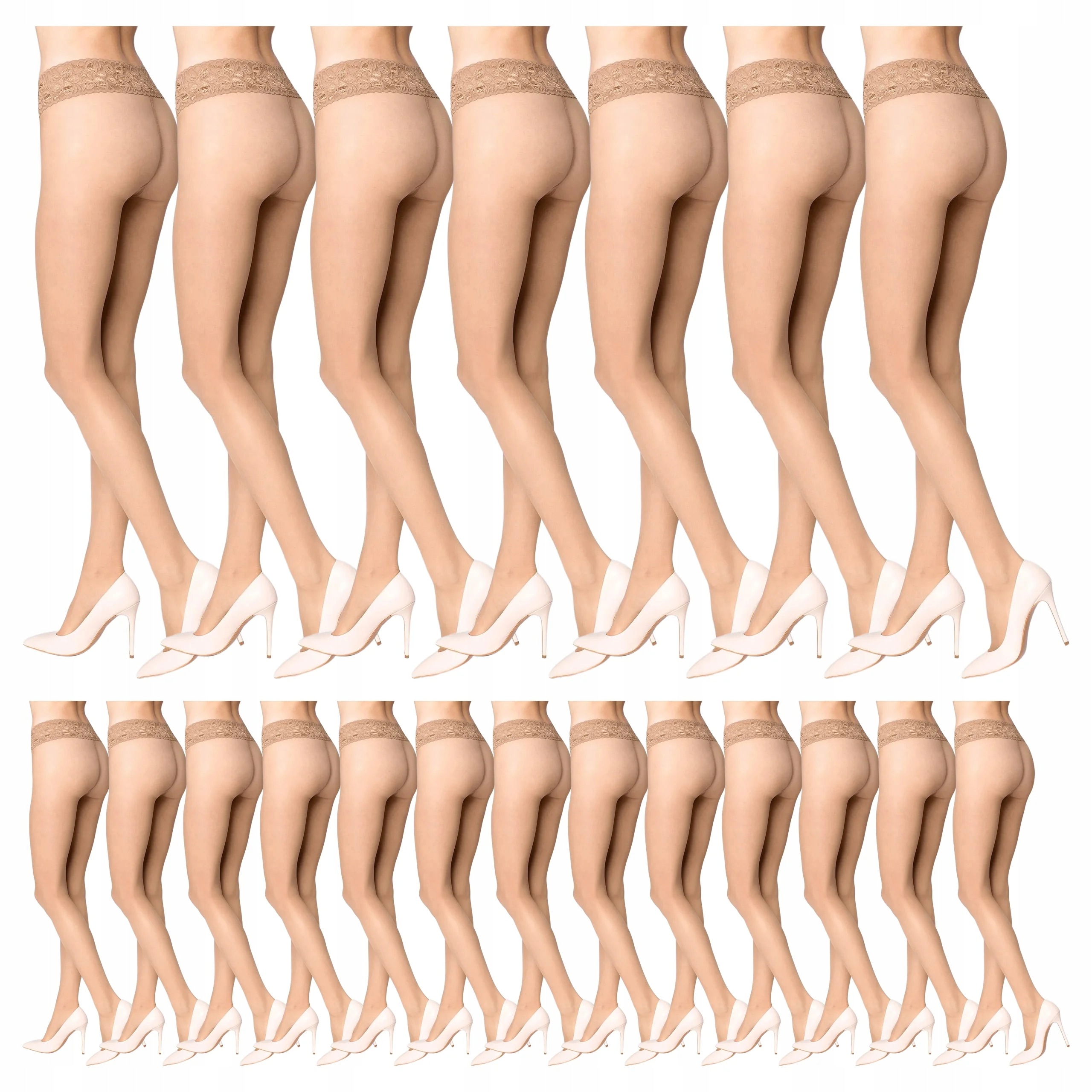 20 x Punčocháče Erotic Vita Bassa 30 den Marilyn Beige 2-S