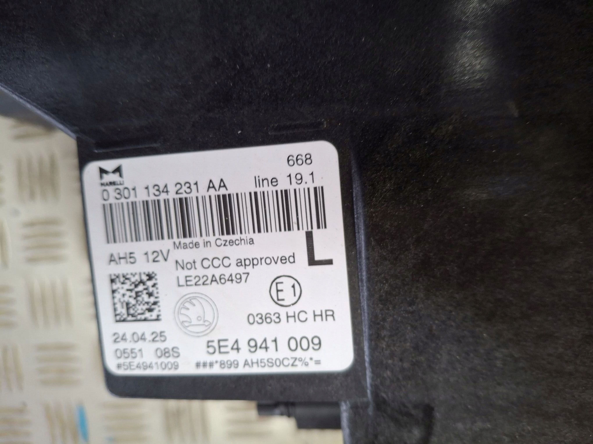 light left front FULL LED SKODA OCTAVIA IV LIFT 2024R->