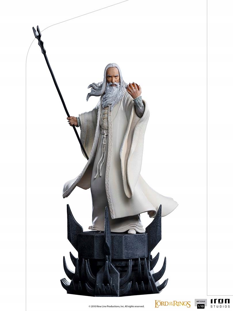 Pán Prstenů Saruman Soška Bds ArtScale 1/10 29 Cm