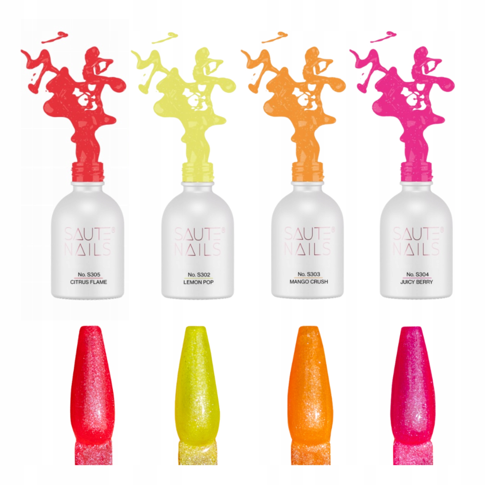 Lakier Hybrydowy Cała Kolekcja Fruit Crush Bez Tpo