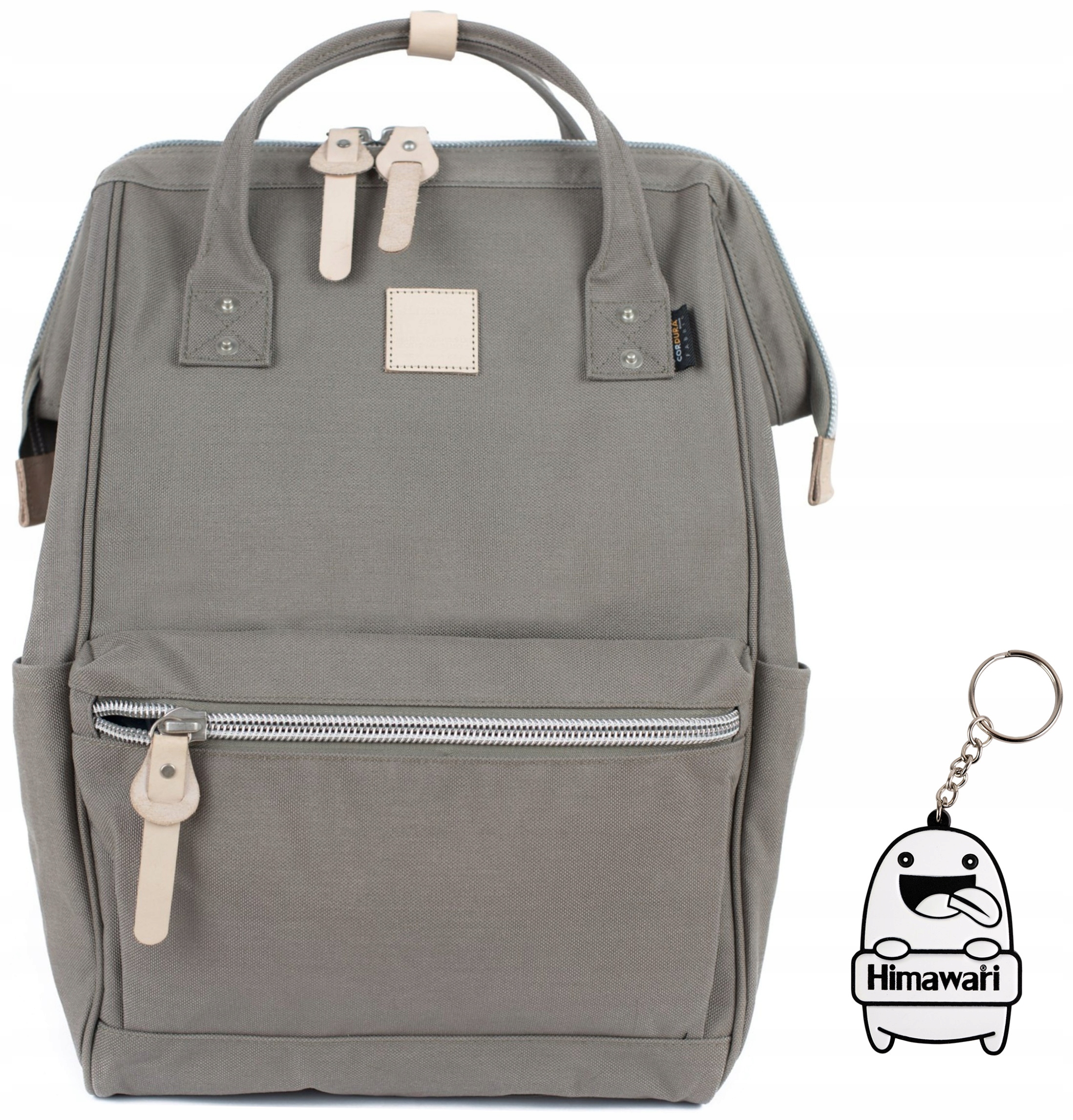 Batoh do školy Himawari Urban voděodolný, prostorný, pro notebook, šedý