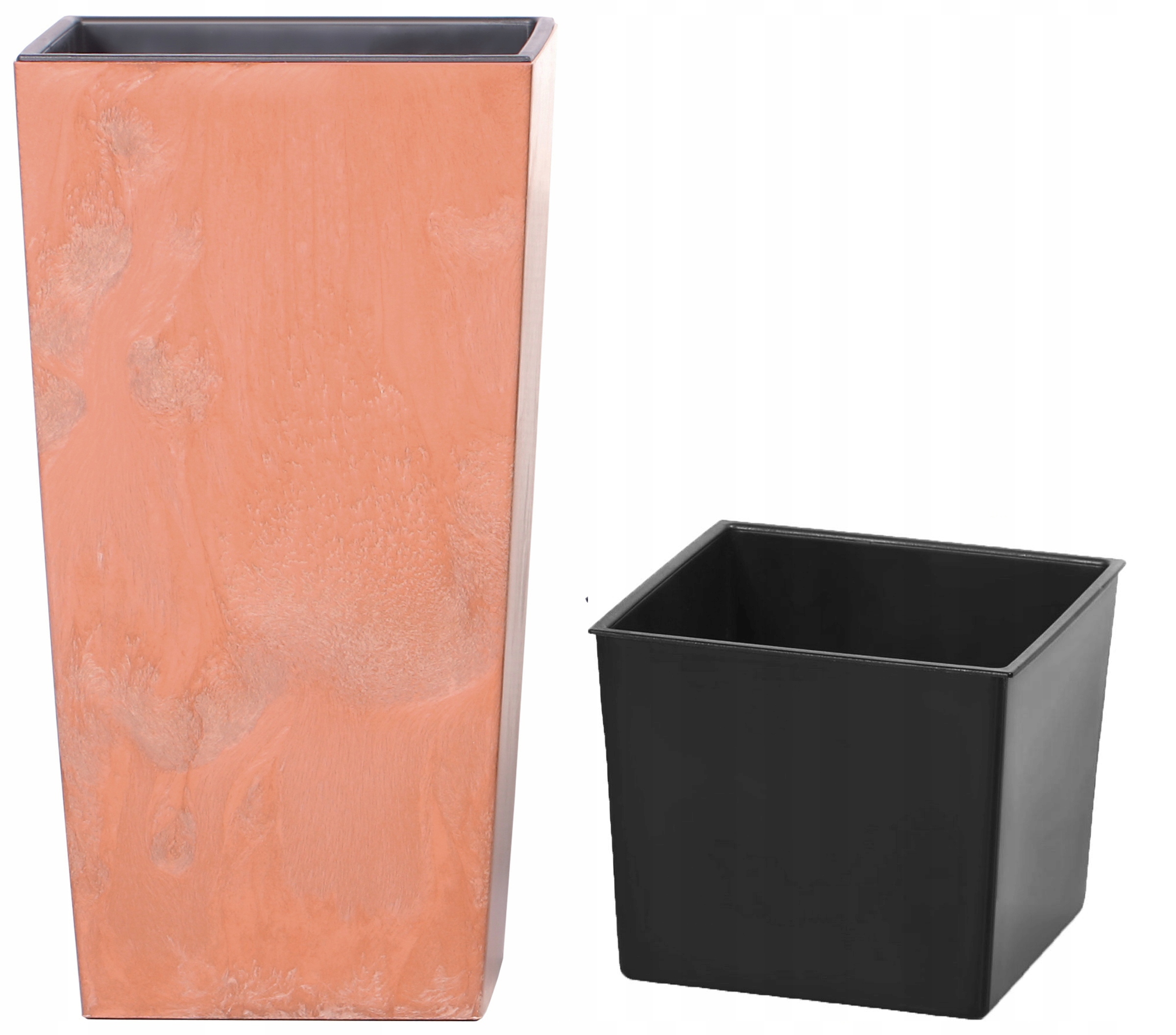 Doniczka Urbi Square Effect DURS140E - Terakota