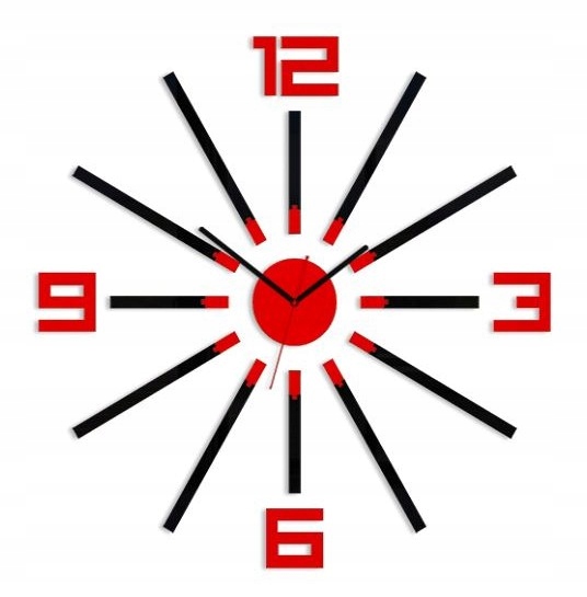 Nalepovací nástěnné hodiny velké moderní akrylové na zeď do kuchyně obývacího pokoje