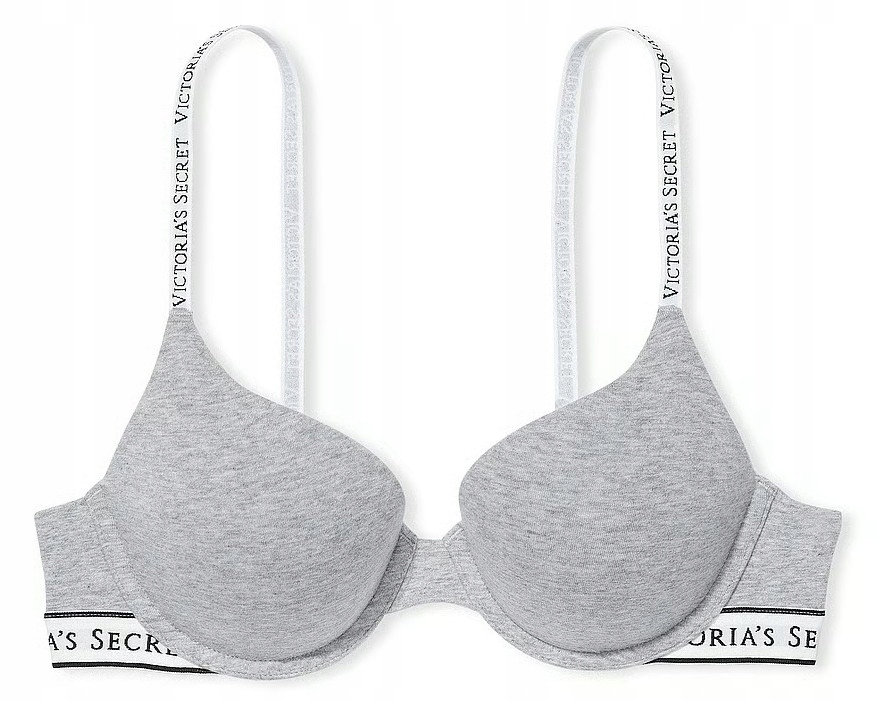 Podprsenka Perfect Shape Victoria's Secret pushup šedá s logem 75C (34C)