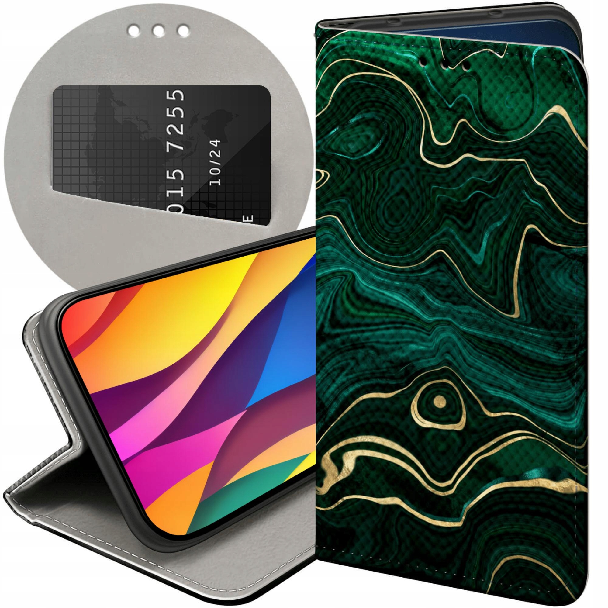 Etui Z Klapką Do Honor 90 5G Minerały Kamienie Szlachetne Kryształy