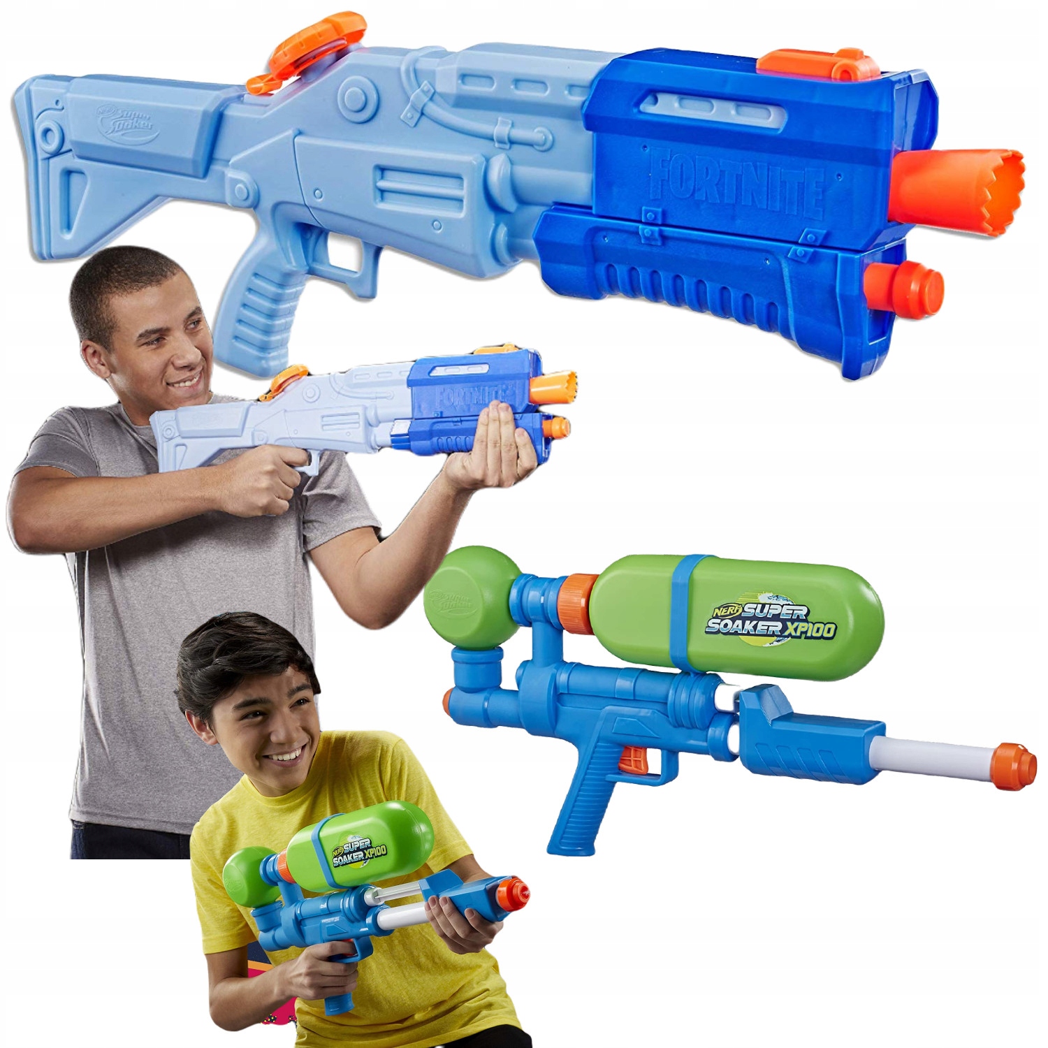NERF SOAKER ZESTAW 2x PISTOLET NA WODĘ TS-R +XP100