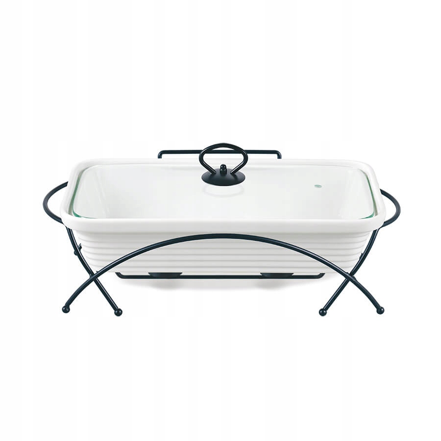 Ohřívač pokrmů obdélníkový bílý 36,5 cm, 2,4 l MR-11562-73