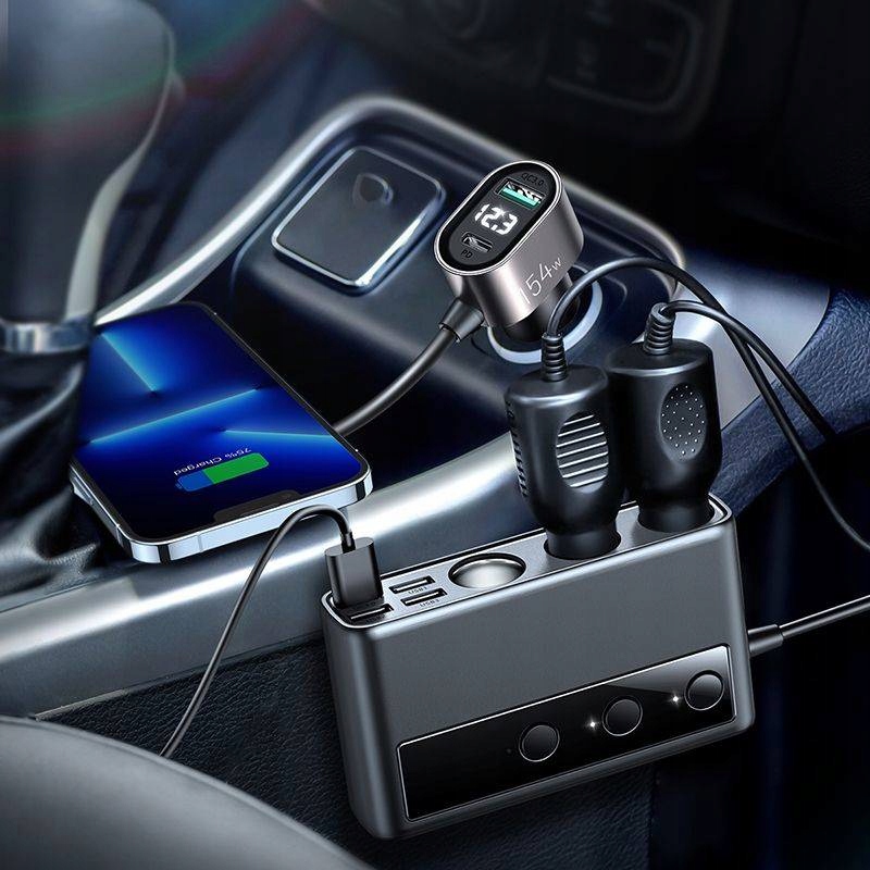 JOYROOM JR-CL06 MULTI-PORT USB CAR CHARGER PD154W Złącza USB typ C USB