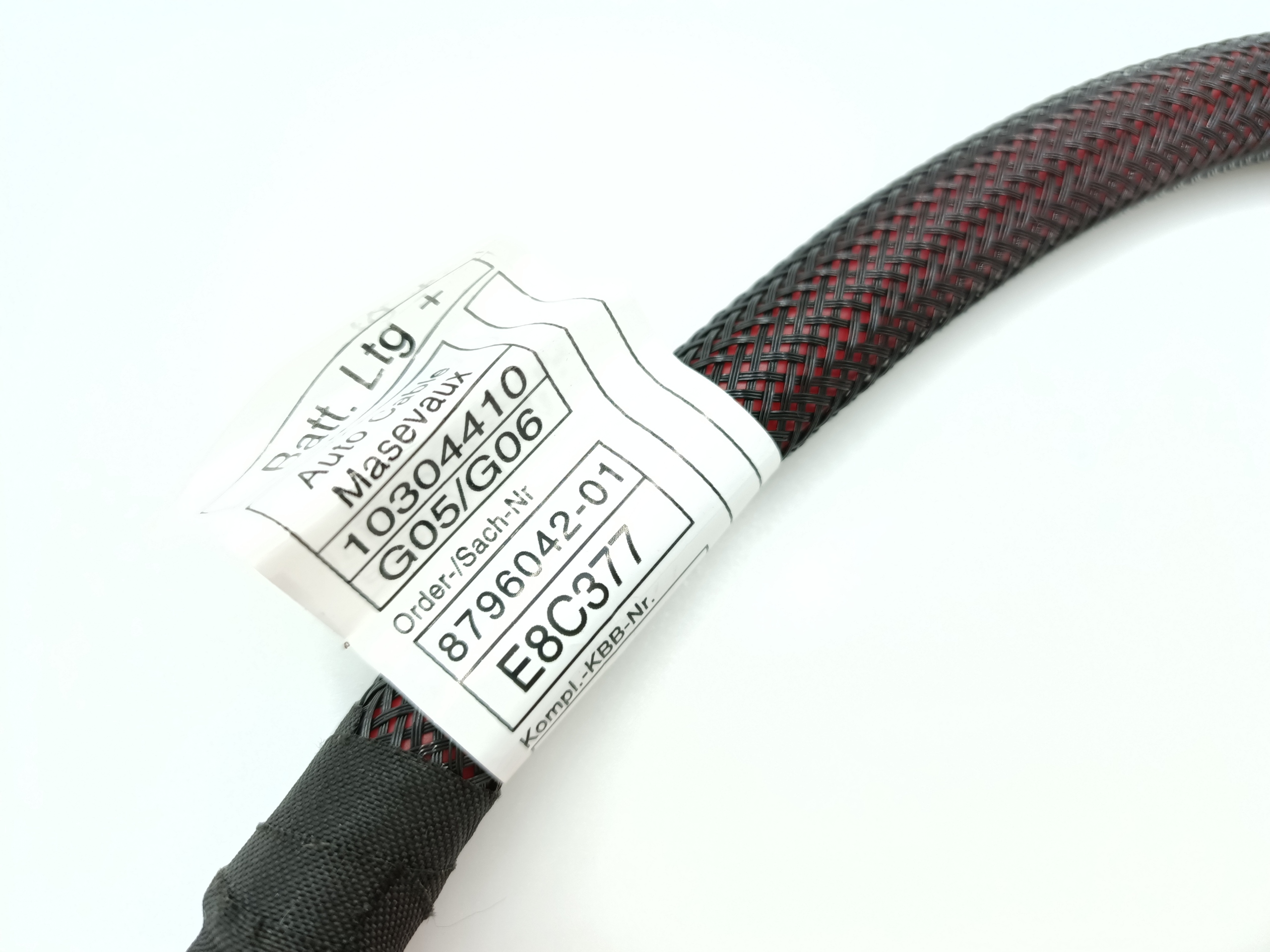 NOWY KABEL PIROTECHNICZNY PLUS BMW G05 G06 G07 Do biegunów dodatnich