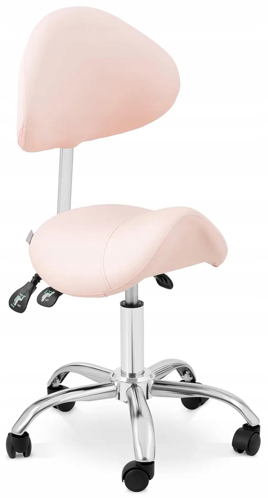 Sedlová židle s nastavitelnou výškou 51-65 cm Physa Mannheim Powder Pink