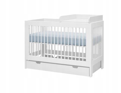 Pinio Basic Łóżeczko niemowlęce 140x70 z szufladą Kolekcja Basic