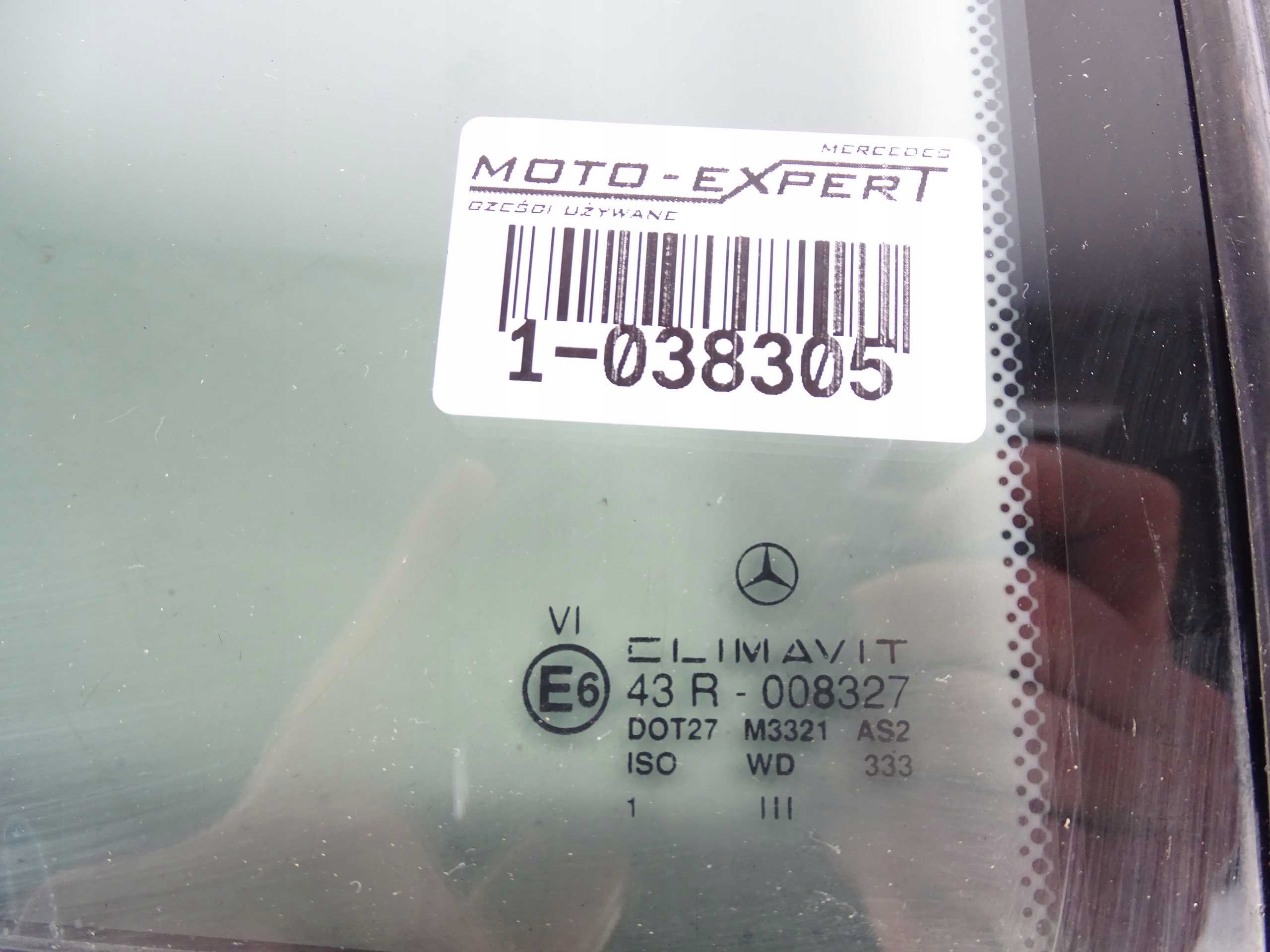 Mercedes S klasa W140 SZYBA PRAWY TYŁ TRÓJKĄT Typ samochodu Samochody osobowe