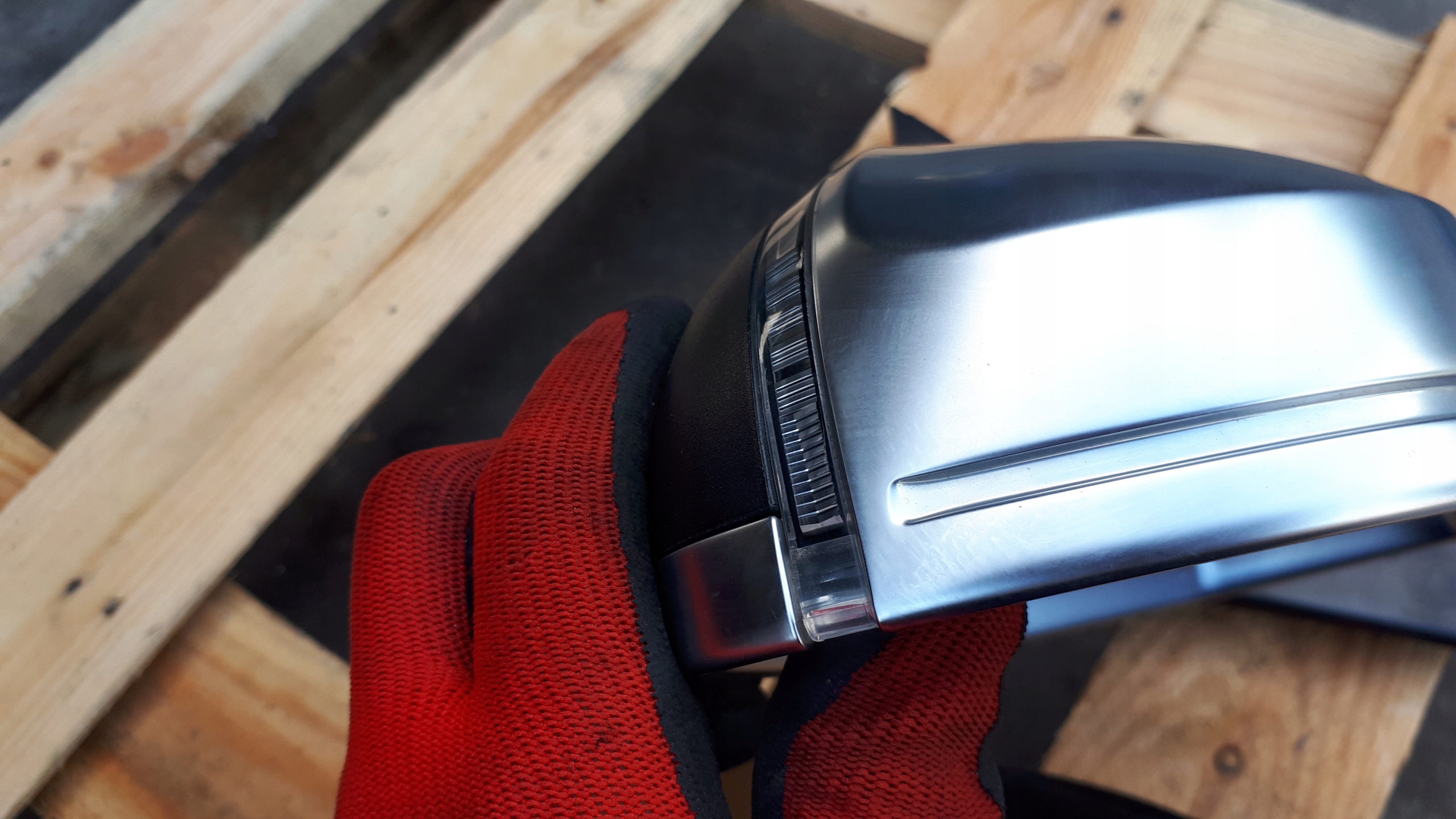 S4 B8 LIFT mirror left front CHROM FOTOCHROM