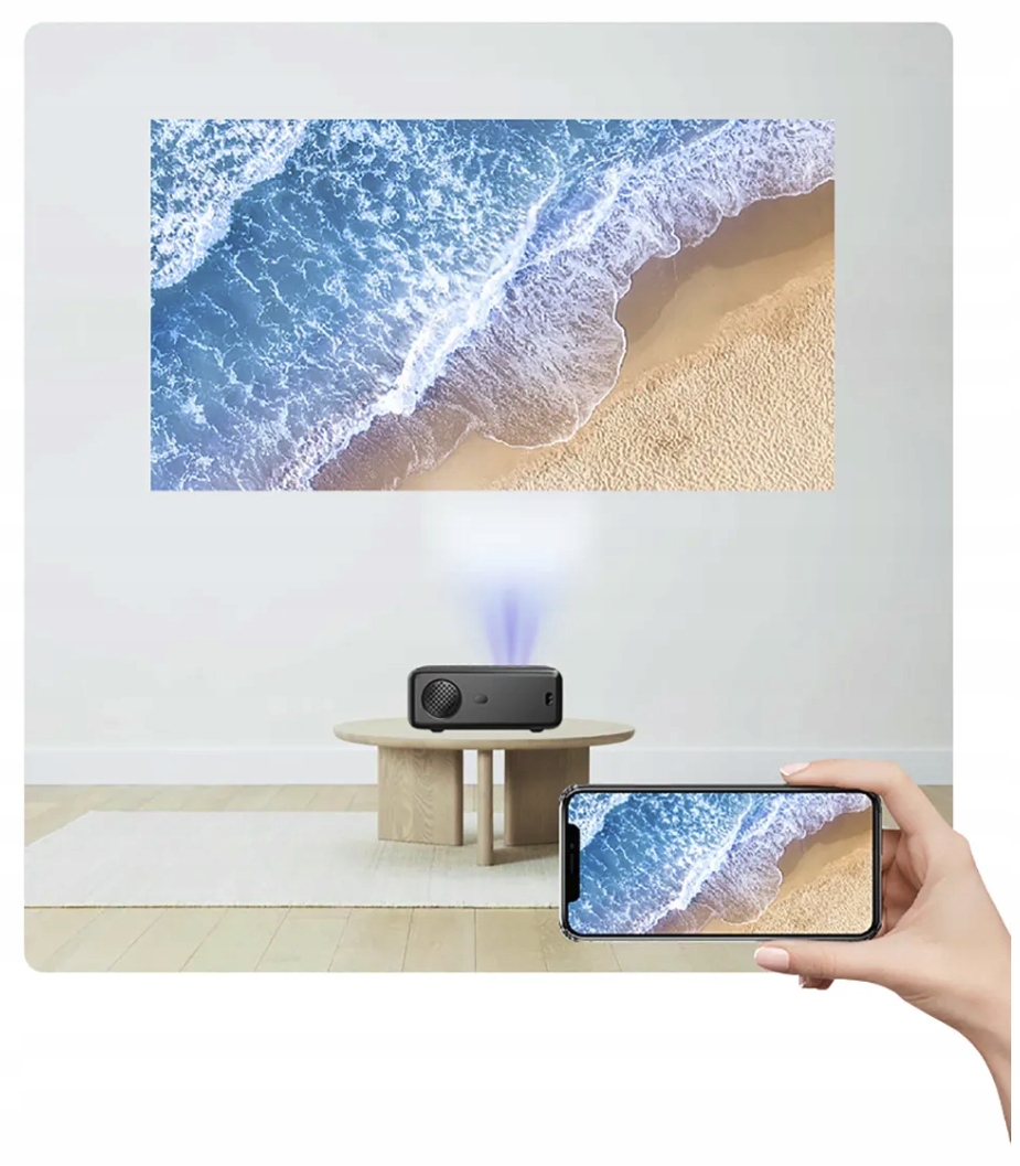 Projektor Rzutnik Full HD 4K LED 15000lm WiFi Android VIZIO TECH X2 + Torba Technologia wyświetlania LED