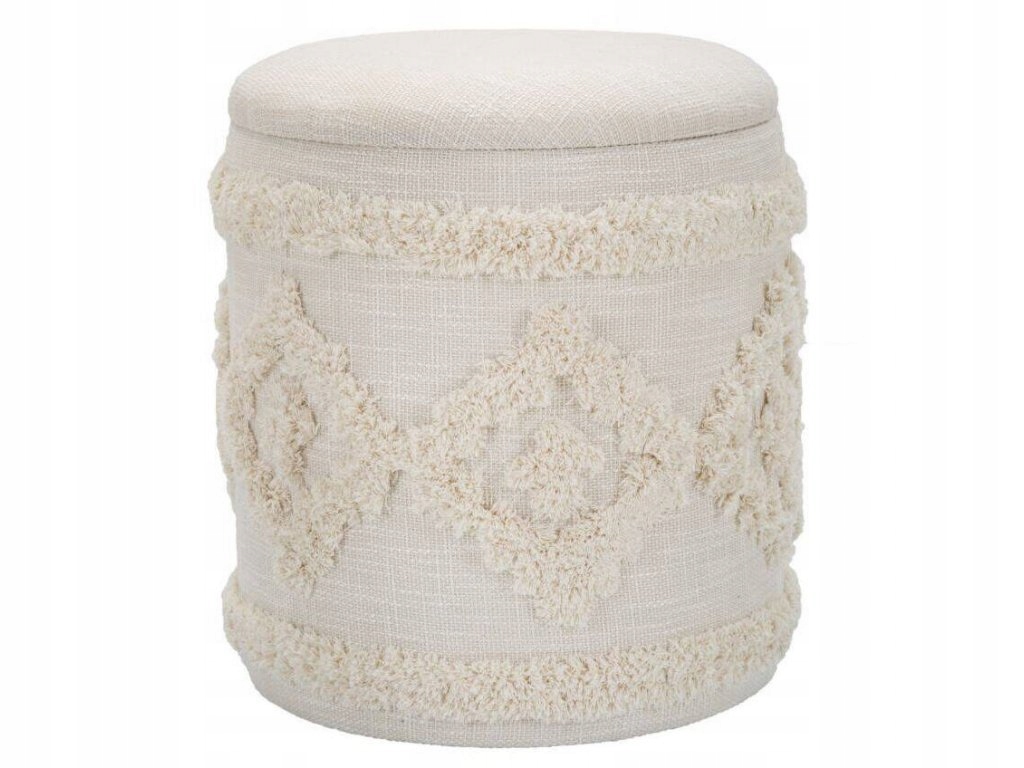 Stolička s úložným priestorom, guľatá, ? 35 cm