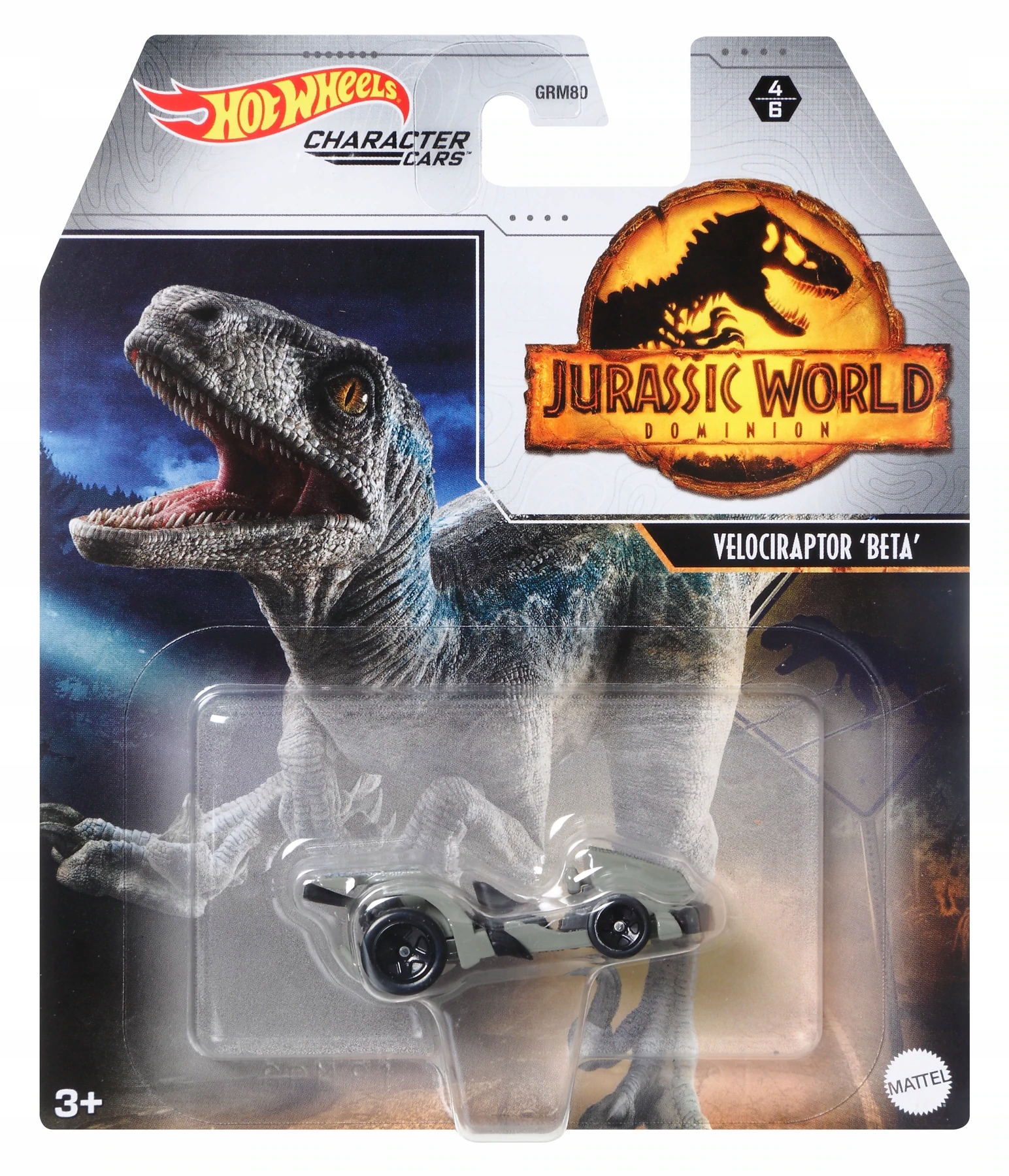 

Hot Wheels Jurassic World Dominion Velociraptor Be
