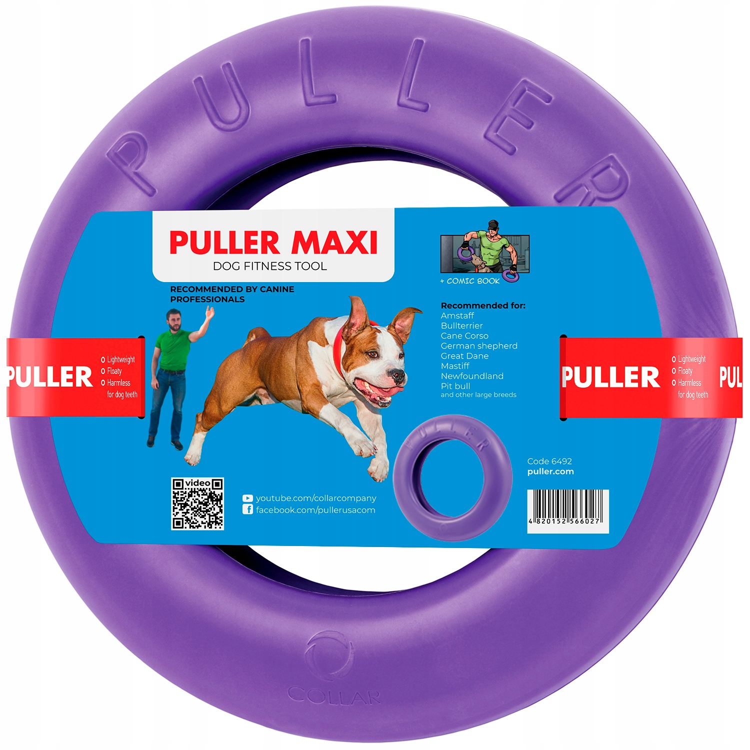 Levně Přetahovadlo pro psa Puller Maxi 29 cm ring pro extra velká plemena psů