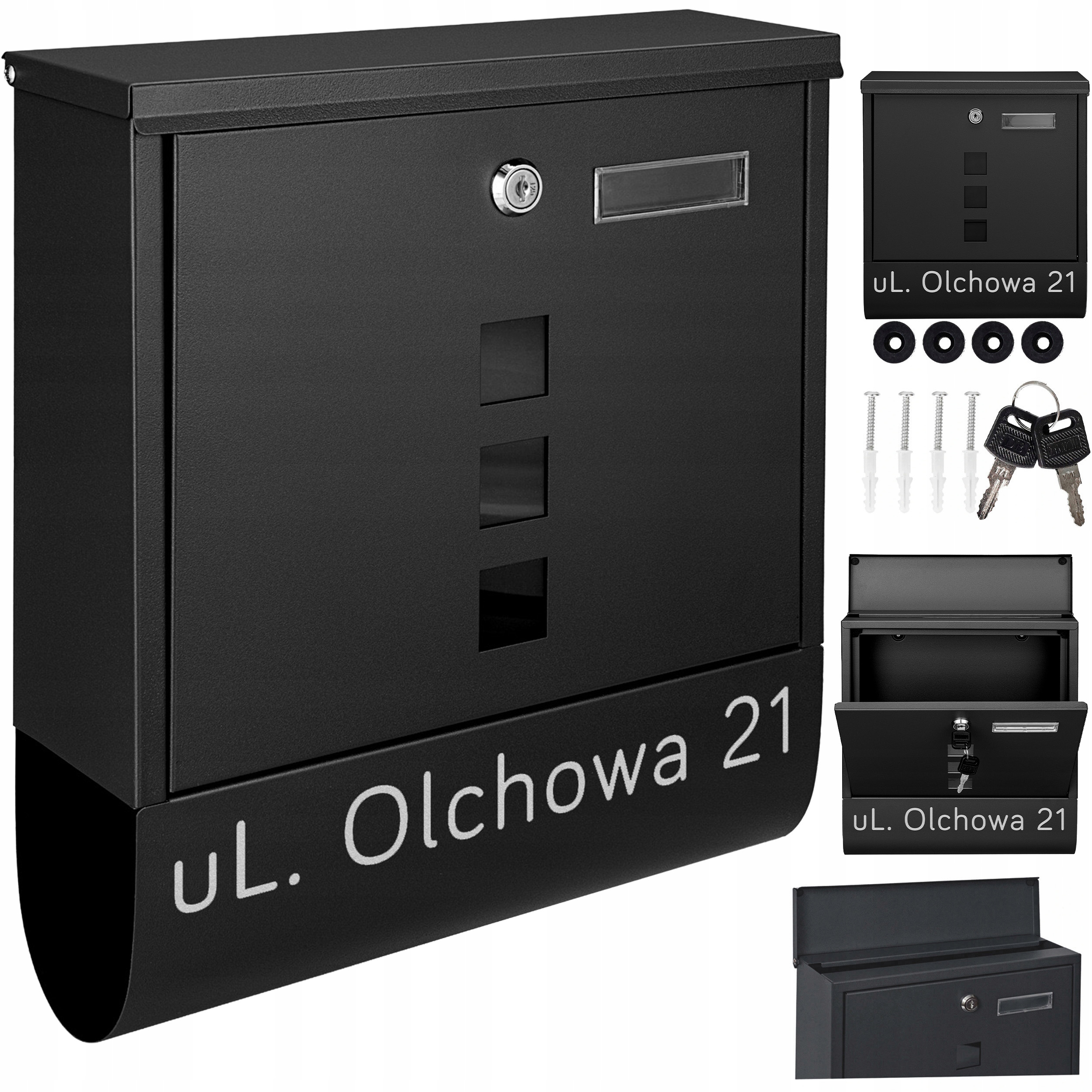 Poštovní Schránka Na Dopisy Černá Nápis