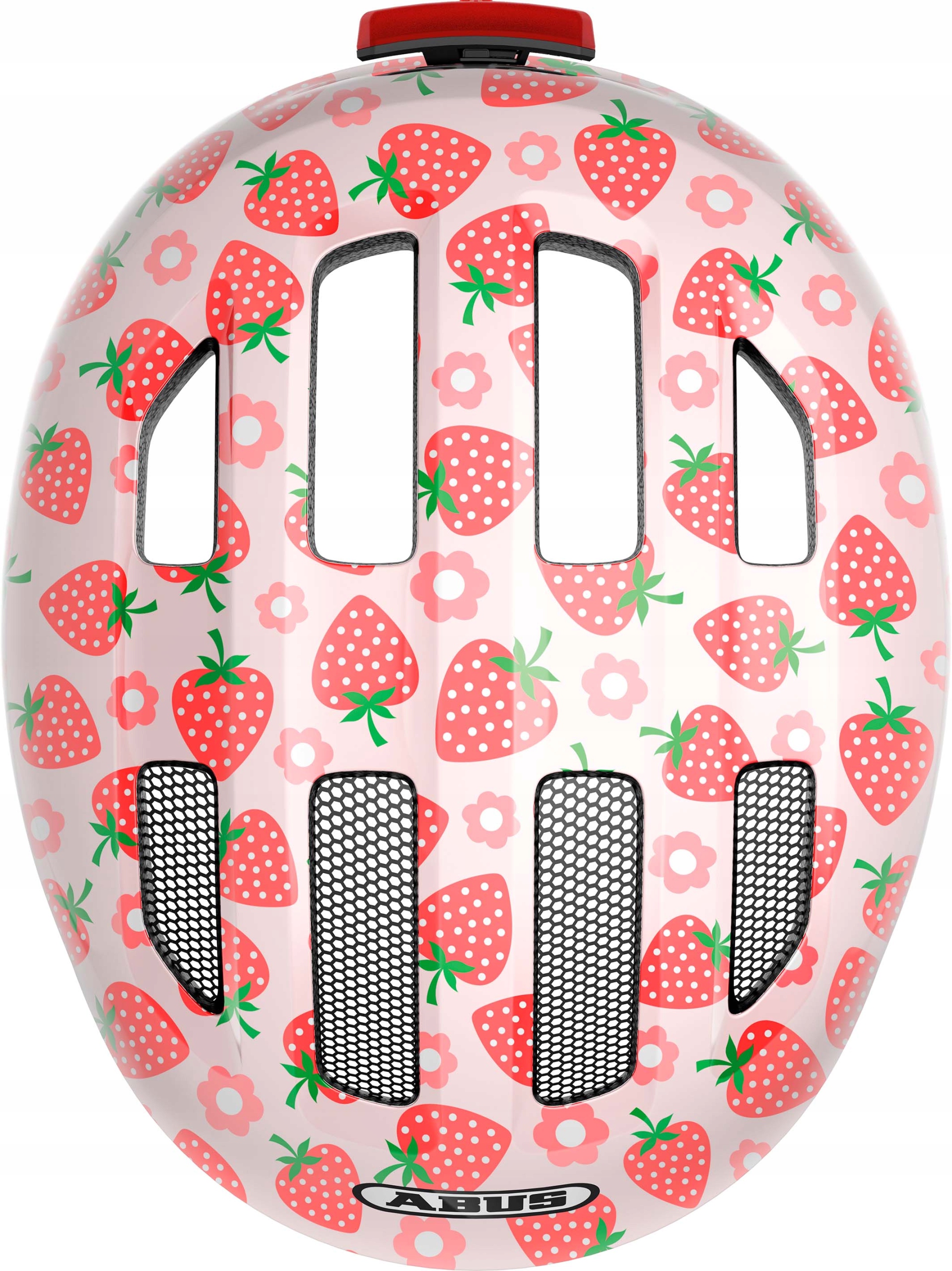 Kask dziecięcy ABUS KIDS SMILEY 3.0 LED rose strawberry shiny - Rozmiar S Model Smiley 3.0 LED