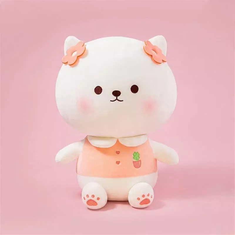 

Maskotka pluszak pies Shiba Manto różowy 35 cm