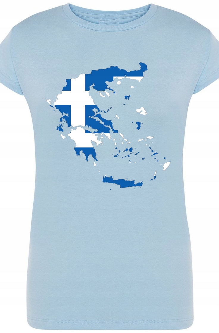 

Grecja Damski Modny T-shirt Nadruk Modny Rozm.M