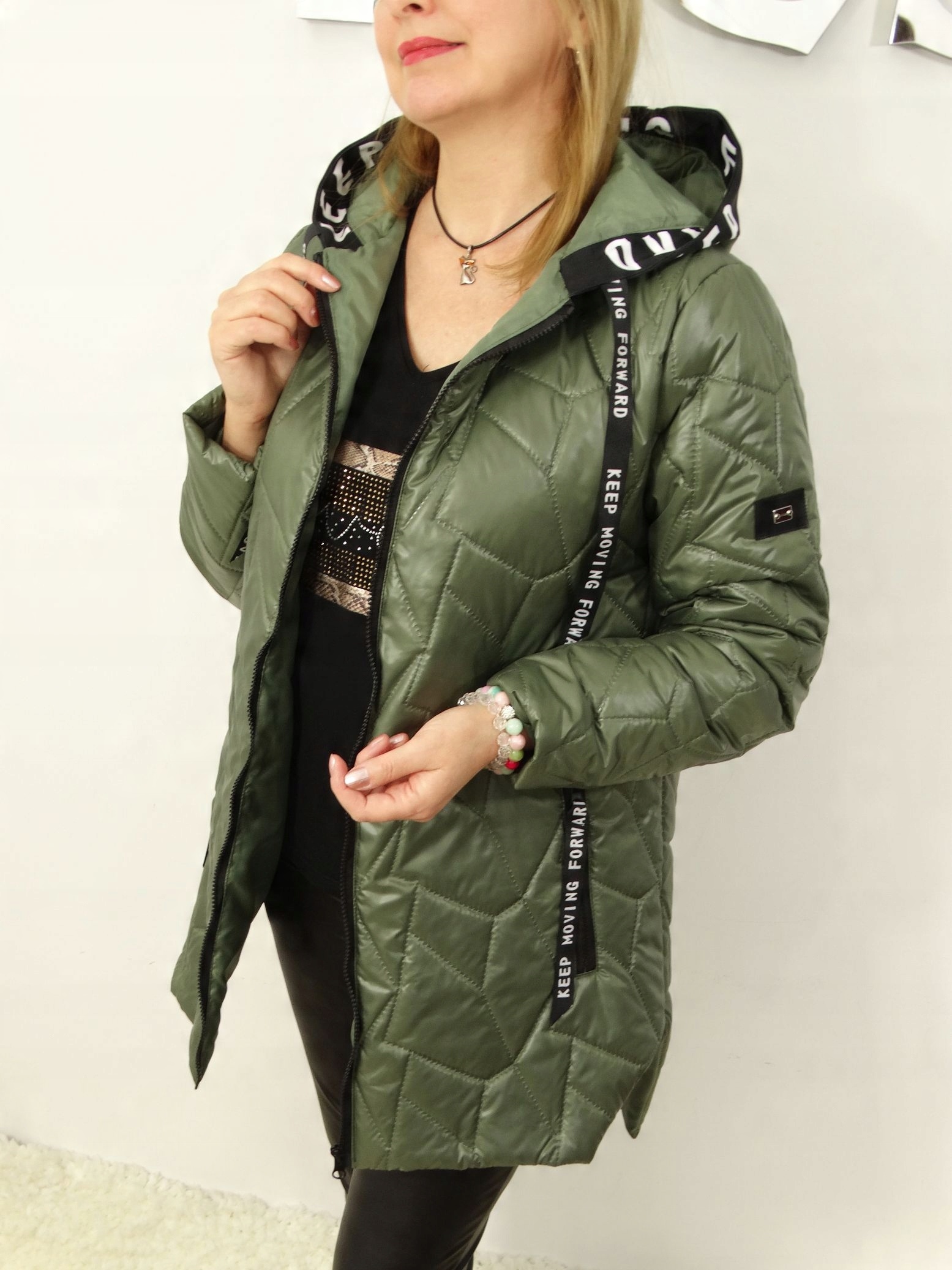 お得な情報満載 Pikowana Kurtka z 442XL LEXY2 Przejściowa Kapturem アクセサリー