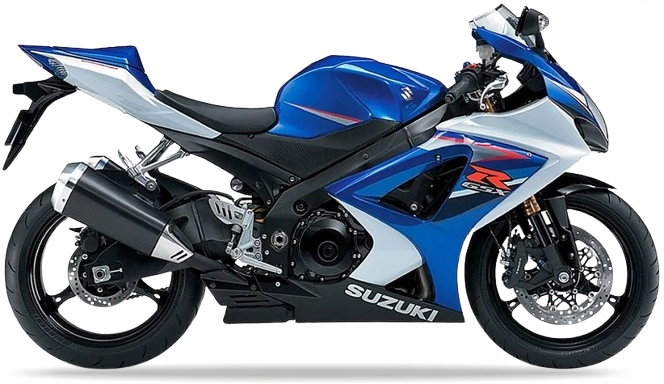 Samolepky Na Motocykl Juula Pro Suzuki Gsx-r 1000 2007 Modré Yky Bílé